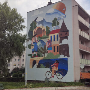 Antysmogowy mural w Jastrzębiu-Zdroju